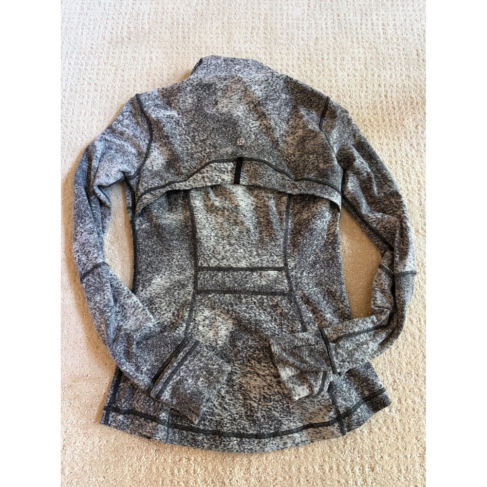 Lululemon Define Jacket 6 Gray Space Dye Sporty‎ Full Zip Fitted Gorpcore Yoga - Picture 5 of 5